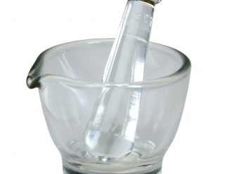 Mortar and Pestle, Glass, 2 oz