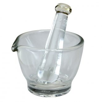 Mortar and Pestle, Glass, 2 oz
