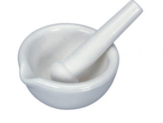 Mortar and Pestle, Porcelain, 60 mL