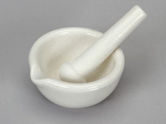 Mortar and Pestle, Porcelain, 130 mL