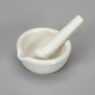 Mortar and Pestle, Porcelain, 130 mL