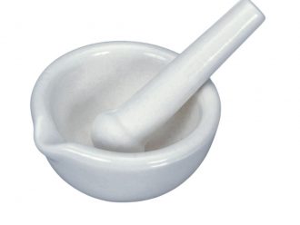 Mortar and Pestle, Porcelain, 320 mL