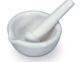 Mortar and Pestle, Porcelain, 600 mL