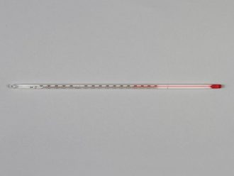 Red Spirit-Filled Partial Immersion 12'' Thermometer (-10 to 150 C)