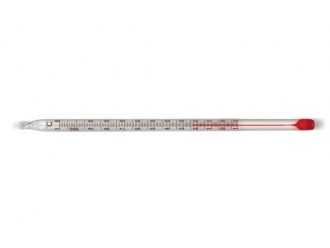 Red Spirit-Filled Partial Immersion 6'' Thermometer ( -10 to 110 C)