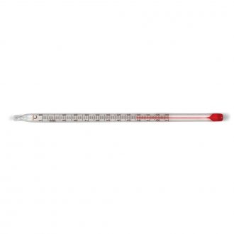 Red Spirit-Filled Partial Immersion 6'' Thermometer ( -10 to 110 C)