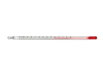 Red Spirit-Filled Partial Immersion 6'' Thermometer (-10 to 110 C; 0 to 230 F)