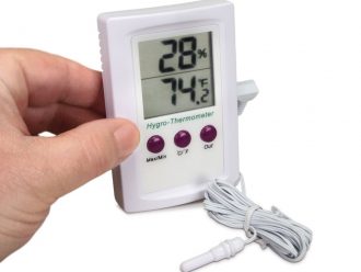 Panel-Mounted Hygrometer/Thermometer