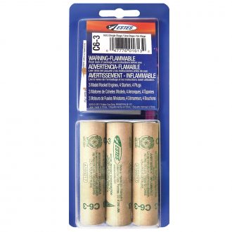 Estes® Model Rocket Engine, Model C6-3, Pack of 3
