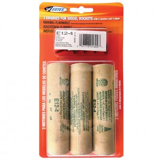 Estes® Model Rocket Engine, Model E12-4, Pack of 3