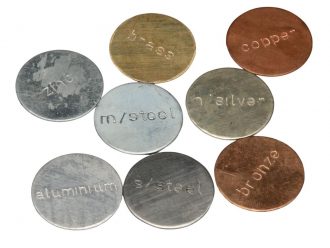 Stamped Metal Discs, Set of 8