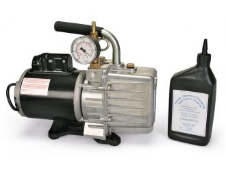 Two-Stage Vacuum Pump with Gauge