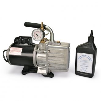 Two-Stage Vacuum Pump with Gauge