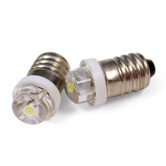 Miniature LED Lamps, White, 3.2 V, 25 mA, Pack of 10