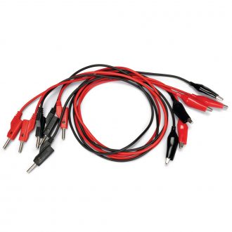 Banana/Alligator Cords, 24'', Pack of 6