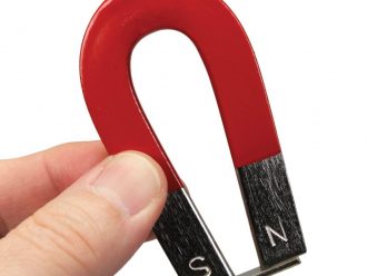 Steel Horseshoe Magnet, Painted, 3''