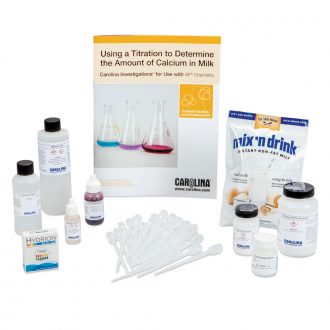 Carolina Investigations® for Use with AP® Chemistry: Using a Titration to Determine the Amount of Calcium in Milk Kit