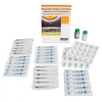 Carolina Investigations® for Use with AP® Chemistry: Microscale Titration: How Much Vitamin C Is in Fruit Juices Kit