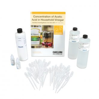 Carolina Investigations® for Use with AP® Chemistry: Concentration of Acetic Acid in Household Vinegar Kit