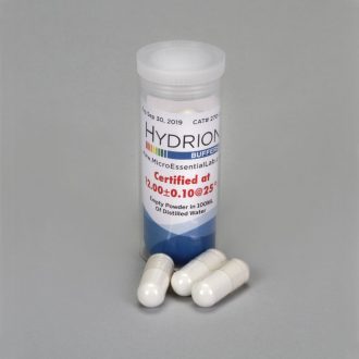 Hydrion® Buffer Capsules, pH 12.0, Laboratory Grade, Vial of 10