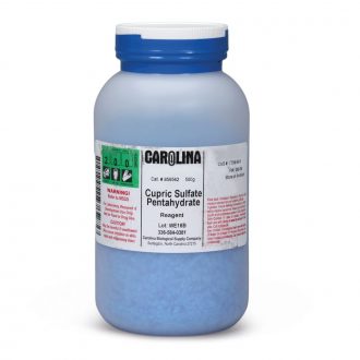Cupric Sulfate, Pentahydrate, Fine Crystal, Reagent Grade, 500 g