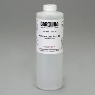 Hydrochloric Acid, 3 M (9% v/v), Laboratory Grade, 500 mL