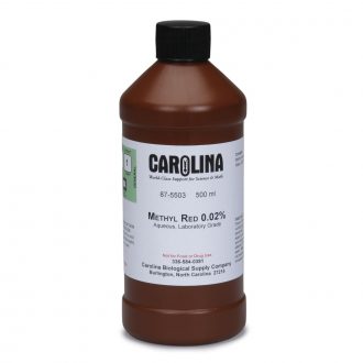 Methyl Red Indicator Solution, 0.02% Aqueous, Laboratory Grade, 500 mL