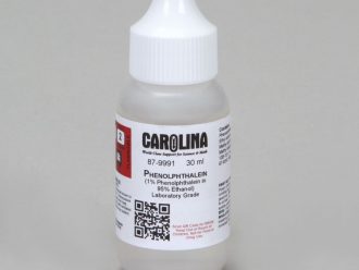 Phenolphthalein, 1% in 95% alcohol, in dropper bottle, Laboratory Grade, 30 mL