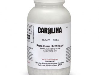 Potassium Hydroxide, Pellets, Laboratory Grade, 500 g