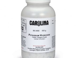 Potassium Hydroxide, Pellets, Reagent Grade, 500 g