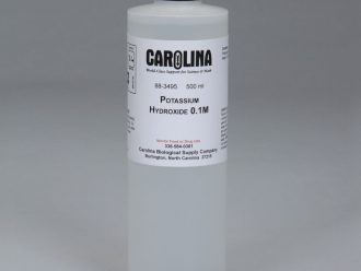 Potassium Hydroxide, 0.1 M (0.56%), Aqueous, Laboratory Grade, 500 mL
