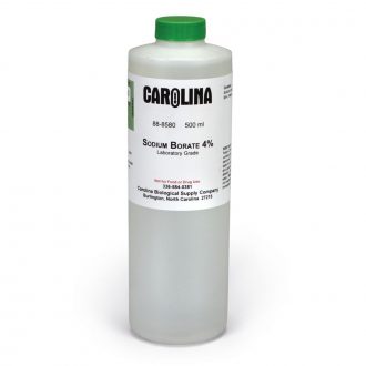 Sodium Borate, Decahydrate, 4%, Laboratory Grade, 500 mL
