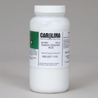 Sodium Chloride, Crystal, ACS Grade, 500 g