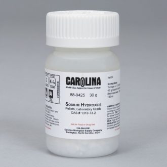Sodium Hydroxide, Pellets, Laboratory Grade, 30 g