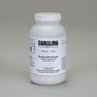 Sodium Hydroxide, Pellets, Reagent Grade, 500 g