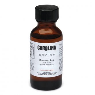 Sulfuric Acid, 18 M (95-98% v/v), Glass Bottle, ACS Grade, 30 mL