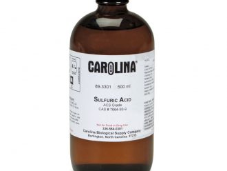 Sulfuric Acid, 18 M (95-98% v/v), Plastic-Coated Safety Bottle, ACS Grade, 500 mL