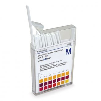 Universal pH Indicator Strips, Range 0-6, Pack of 100
