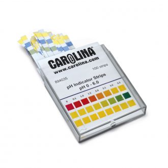 Carolina® pH Indicator Strips (pH 0.0 to 6.0), Pack of 100