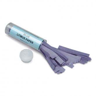 Litmus Paper Strips, Blue, Vial of 100