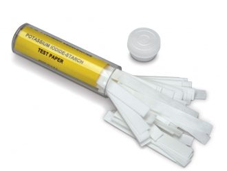 Potassium Iodide Starch Test Strips, Vial of 100
