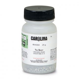 Tin, Shot, Laboratory Grade, 25 g