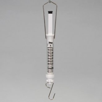 Force Meter/Spring Balance, White, 3 kg
