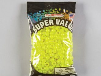 Opaque Yellow Pony Beads, pack of 480