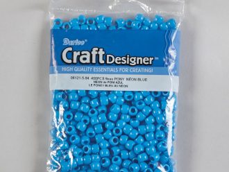 Opaque Blue Pony Beads, pack of 480